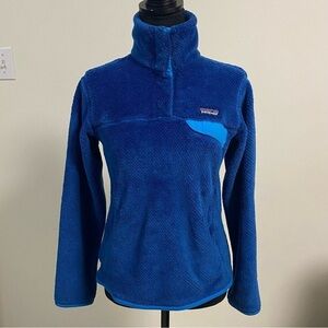 Patagonia Pullover Women’s Size Small Blue Worn Wear® Re-Tool Snap-T® Sweater